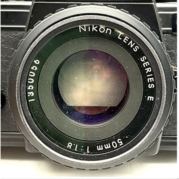 Nikon Series E 35mm Film Camera, SB-E Speedlight Vivitar Lens Cases Untested - Picture 5 of 14